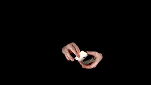 Trick with Cards - Changing the Card, on Black