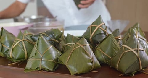 Homemade rice dumpling for Chinese dragon boat festival