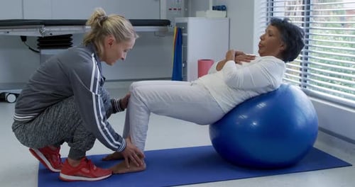 Physiotherapy session at a hospital