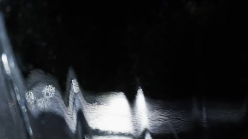 Abstract Blurry Patterns on Dark Background