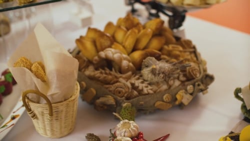 Beautifully Decorated Catering Banquet Table