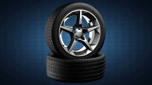 Loop Rotate Car Wheel