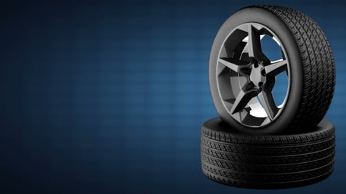 Loop Rotate Car Wheel