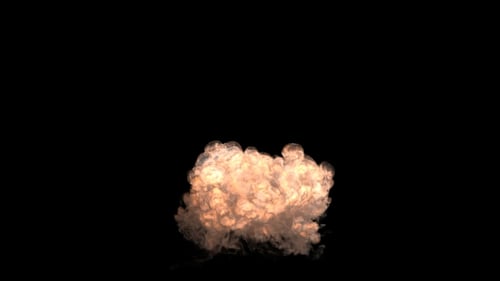 Realistic Volumetric Fire and Smoke Explosion Element