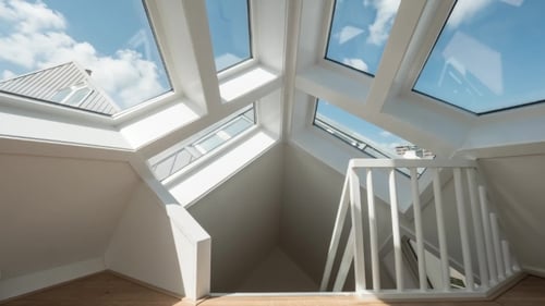 Clouds in Windows of Cube House, Rotterdam