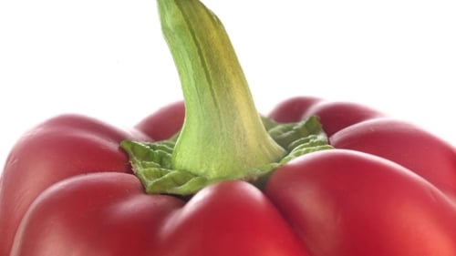 Close-Up of a Fresh Red Bell Pepper