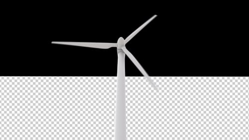 Windkraftanlage mit Alpha-Kanal