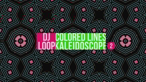 Colored Lines Kaleidoscope Dj Loop V2