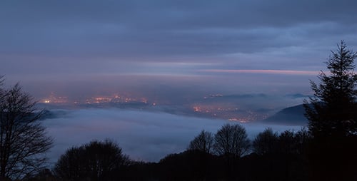 Fog above City