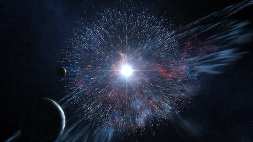 Dynamic Space Explosion Opener with Nebula Reveal