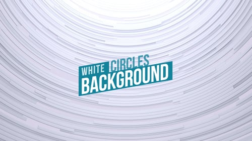Abstract Geometric Background with Moving White Circles
