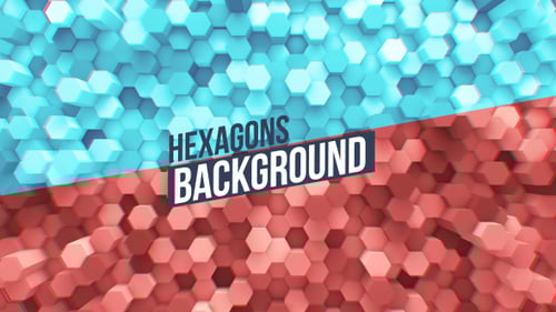 Dynamic 3D Hexagon Grid Pulsing Background Loop