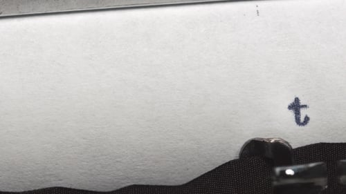 Typing 'Top Secret' on Vintage Typewriter