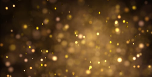 Elegant Golden Shimmering Particles Loop Background