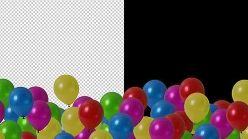Colorful Balloon Screen Fill Transition