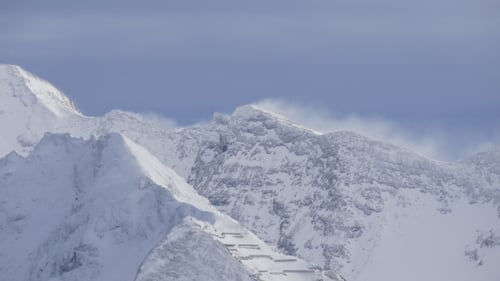Snow Flags Over the High Peaks