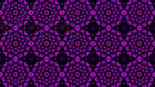 Abstract Kaleidoscopic Geometric Pattern Loop Background