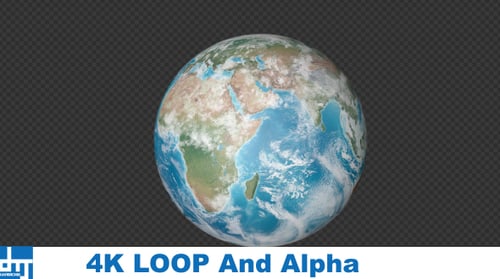 The Earth And Clouds Rotates