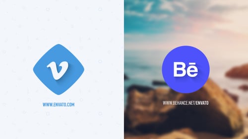 Dynamic Geometric Shape Logo Reveal Opener