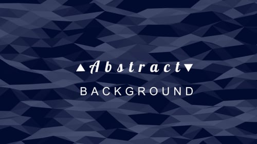 Animated Abstract Blue Geometric Low Poly Background