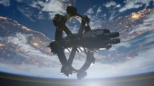 Station spatiale tournant autour de la Terre