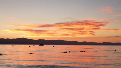 Sonnenuntergang am See 4K