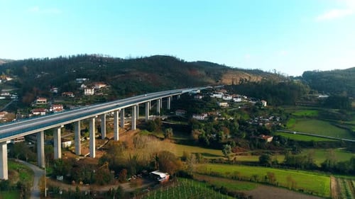 Highway Bridge in the Countryside