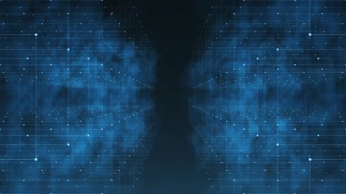 Ciberespacio digital con conexiones a redes de datos digitales