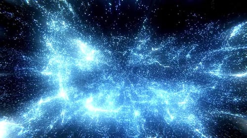 Space Particles Fly Thourght
