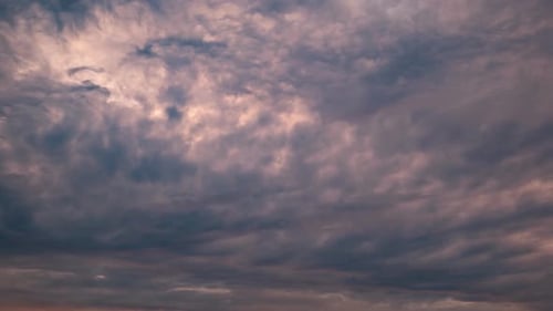 A Timelapse of the Evening Sky After a Rainy Day