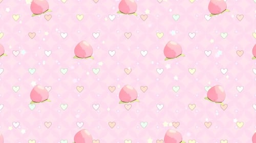 Toon Peach Wallpaper