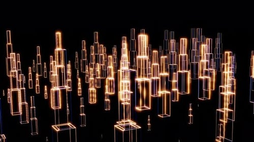 4K Neon Cyberpunk City Flythrough | Futuristic Science Fiction City Background