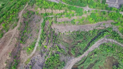 Open Pit Mine Coal Mining Dumpers Quarrying Extractive Industry Work