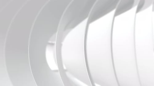 Clean White Abstract Waving Lines Minimal Motion Background Loop