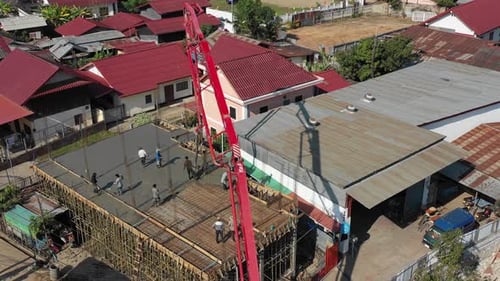 Aerial View Construction Site
