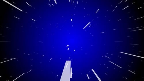 Abstract Warp Speed Travel Background Animation