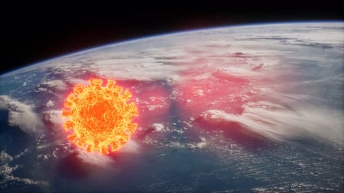 Coronavirus COVID-19 on the Earth Orbit