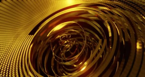 Golden Spiral Abstract Tunnel Motion Background