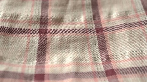 Close Up of Checked Fabric
