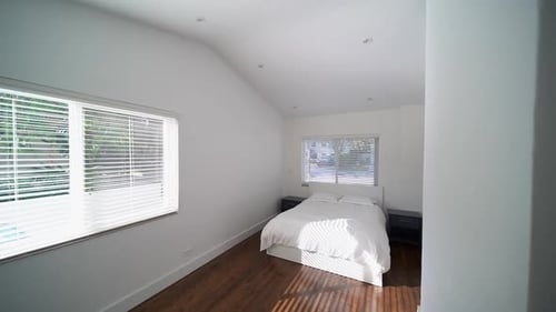 Clean White Bedroom with Natural Light