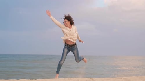 Lustige Stimmung am Meer.