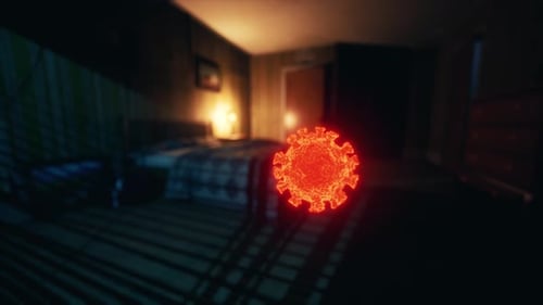 Covid19 Coronavirus in Empty Hotel Room