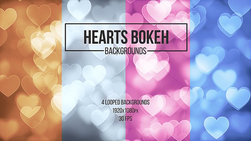 Hearts Bokeh-Hintergründe