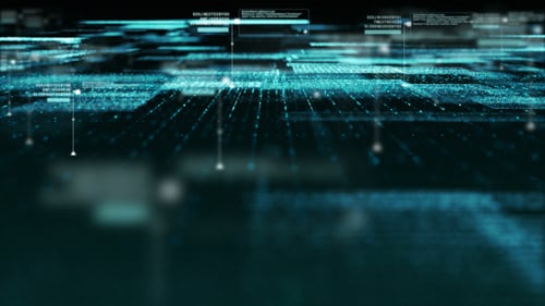 Digital Data Flow Technology Network Background Loop