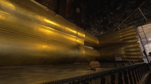 Giant Reclining Buddha Statue in Wat Pho Temple, Bangkok