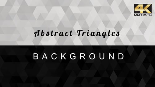 Abstract Geometric Triangle Shifting Light Background Loop