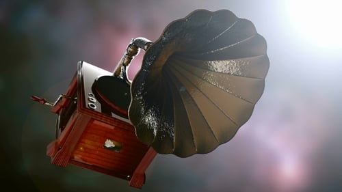 Rotating 3D Gramophone Vintage Music Animation