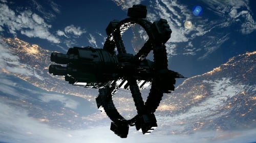Station spatiale tournant autour de la Terre