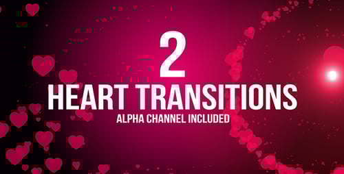 Animated Pink Heart Transitions
