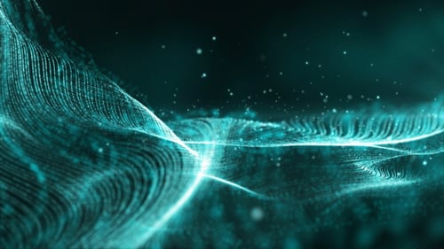 Digital Wave Particles Flow 02